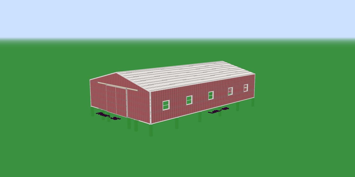 36x60 Metal Shop Building — Ponca City, OK