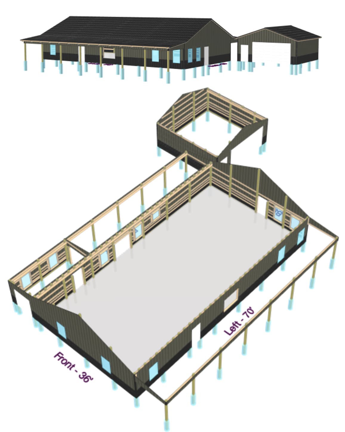 Custom Home in Newkirk OK - Barndominium in Newkirk, OK