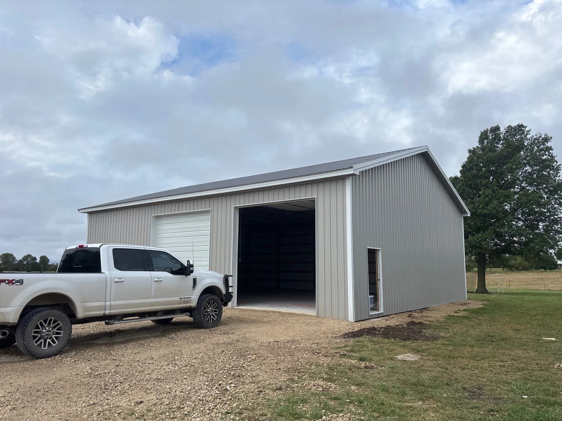 40x50 Post Frame Shop Building — Arkansas City, Kansas
