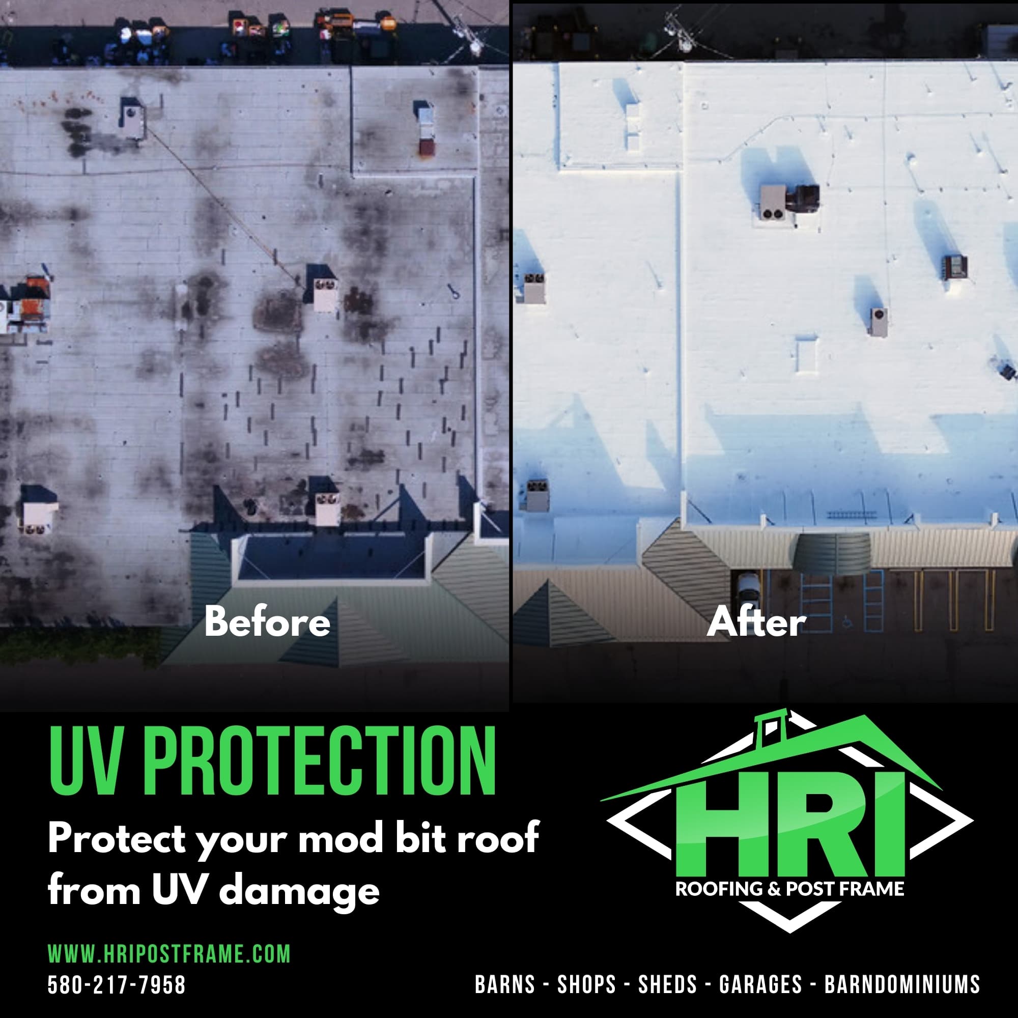 Enhance Your Mod Bit Roof with HRI’s Silicone Coating